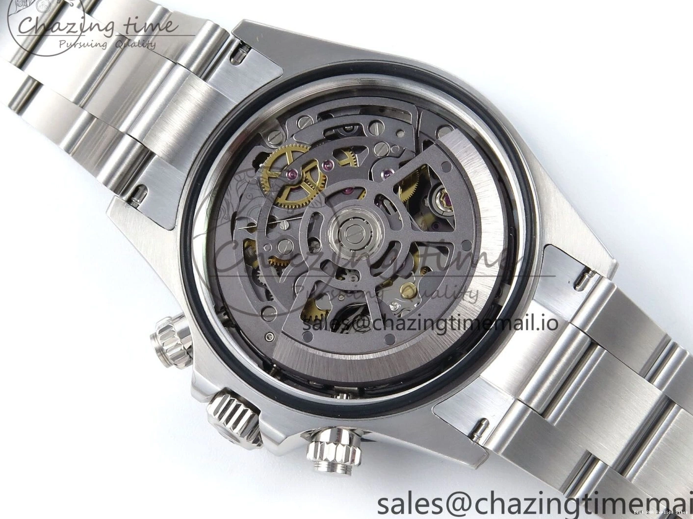 AAA Replica Watches Daytona Edition Bracelet Dial SS Carbon Best on Durable SS Skeleton Bezel DD 369 Artisans GETF 1229